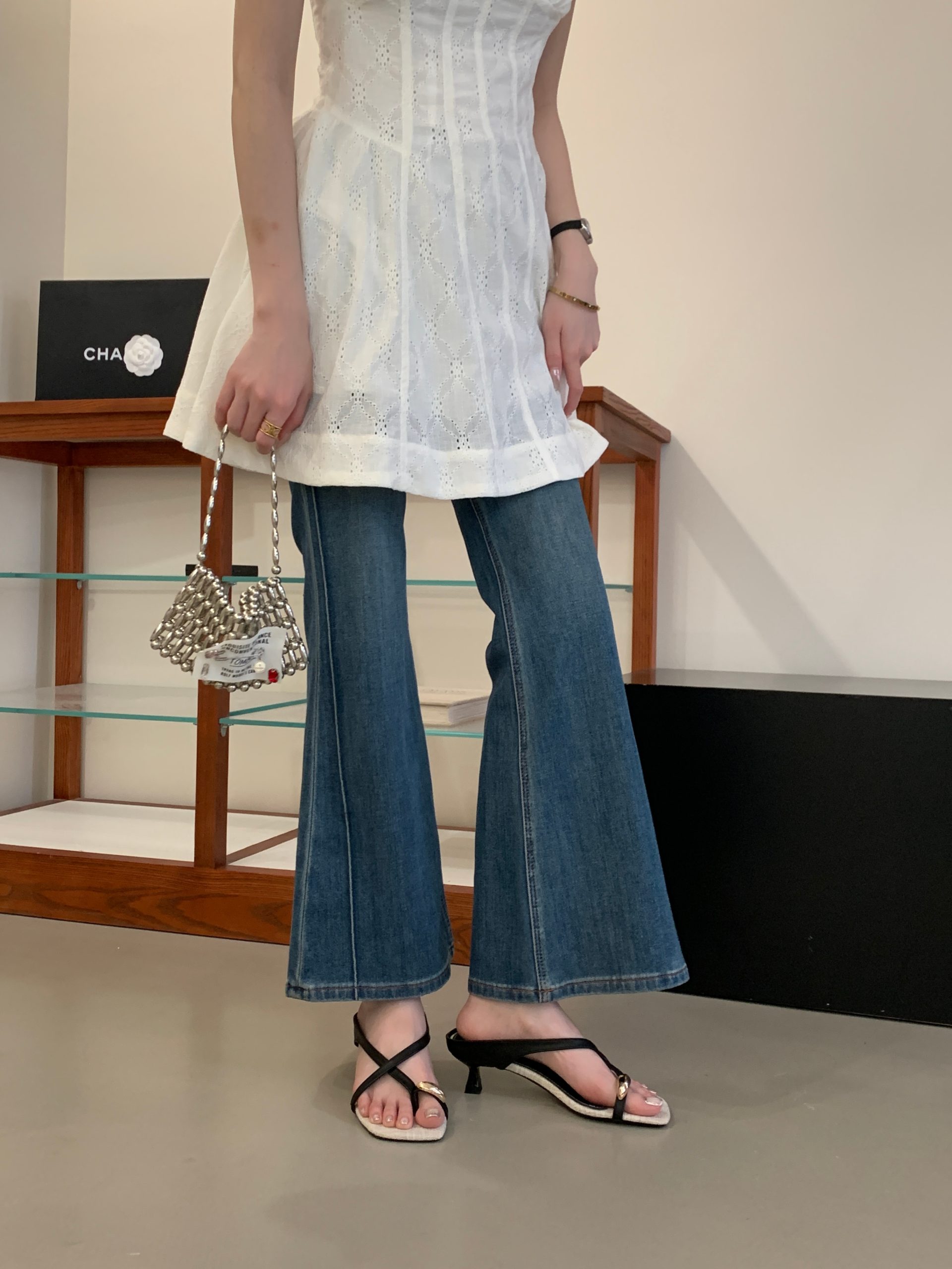 French Style Women's Summer Slippers 2026 New One-Strap High Heel Shoes Roman Sandals - Image 2