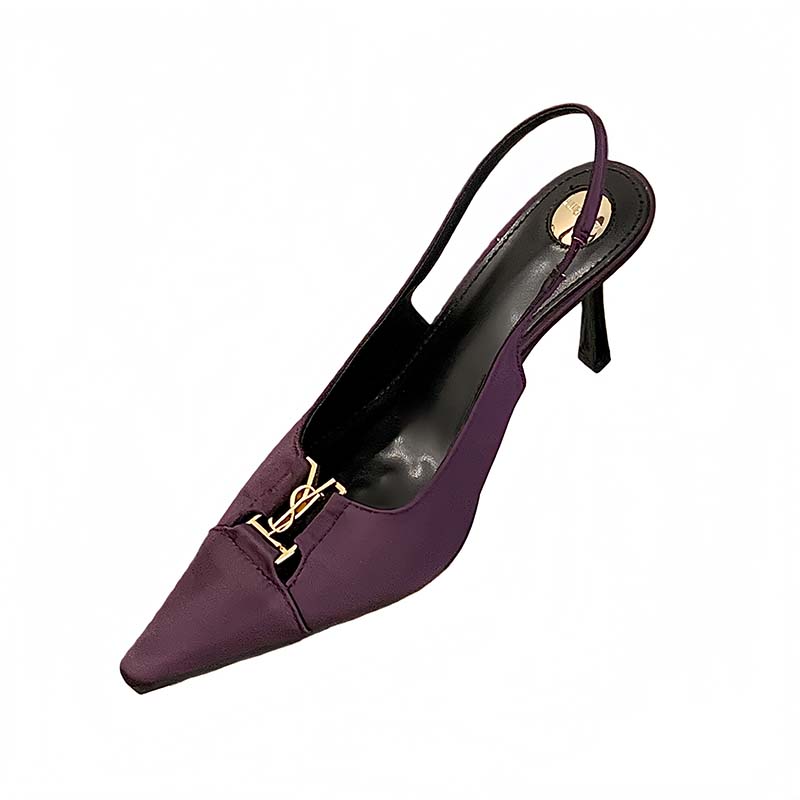 HMSZ Women's Pointed Square Toe Strap Heeled Sandals 2025 Summer New Style Black Sexy Thin Heel - Image 5